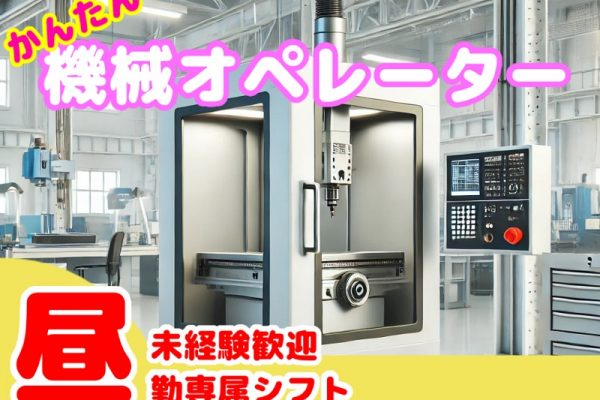 日勤だけの工場勤務|未経験者歓迎の機械操作業務！負担の少ない軽作業です◎ イメージ