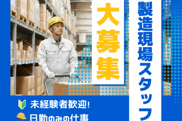 【大口町】人気の昼勤★土日休みで未経験OKな職場です！！小型金属部品をキレイにする作業 イメージ