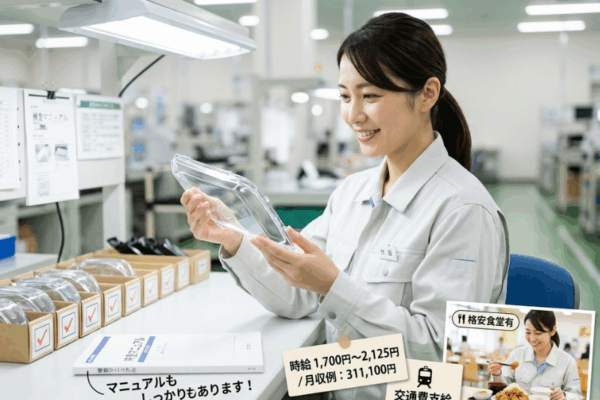 【稲沢市】目視検査/未経験歓迎！/土日休み イメージ