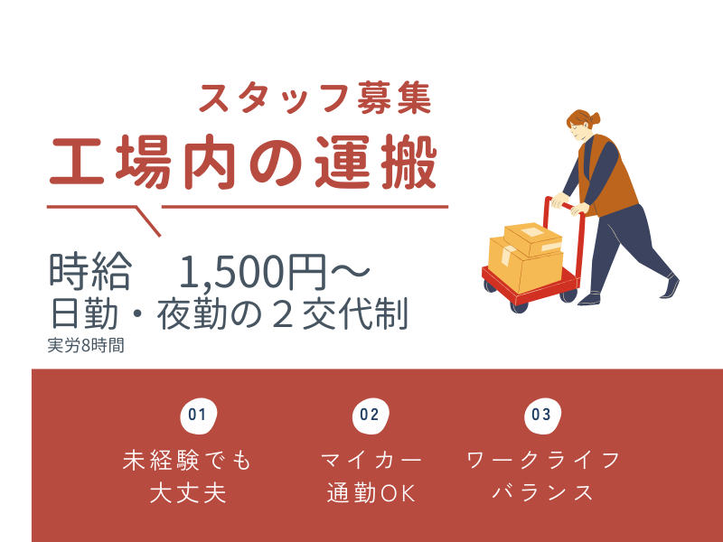 【丹羽郡大口町】物流/未経験OK/高時給1,500円 イメージ