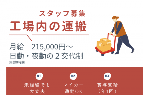 【丹羽郡大口町】物流/未経験OK/昇給・賞与あり イメージ