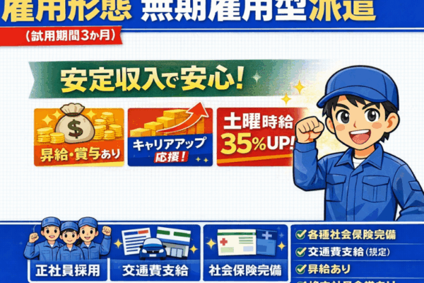 【大口町】機械オペ補助/車通勤OK/昇給・賞与あり イメージ