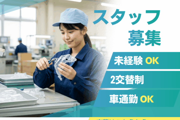 【愛知県・一宮市】樹脂（プラスティック）製品の射出成型機検査オペレーター イメージ